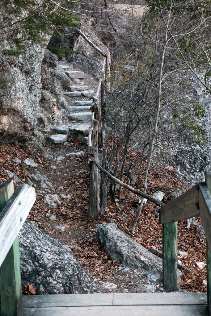 Shot of the staircase trail