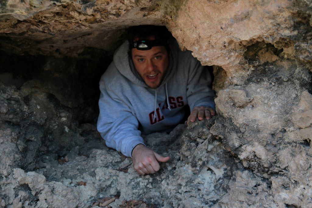 We found a bunch of small caves.