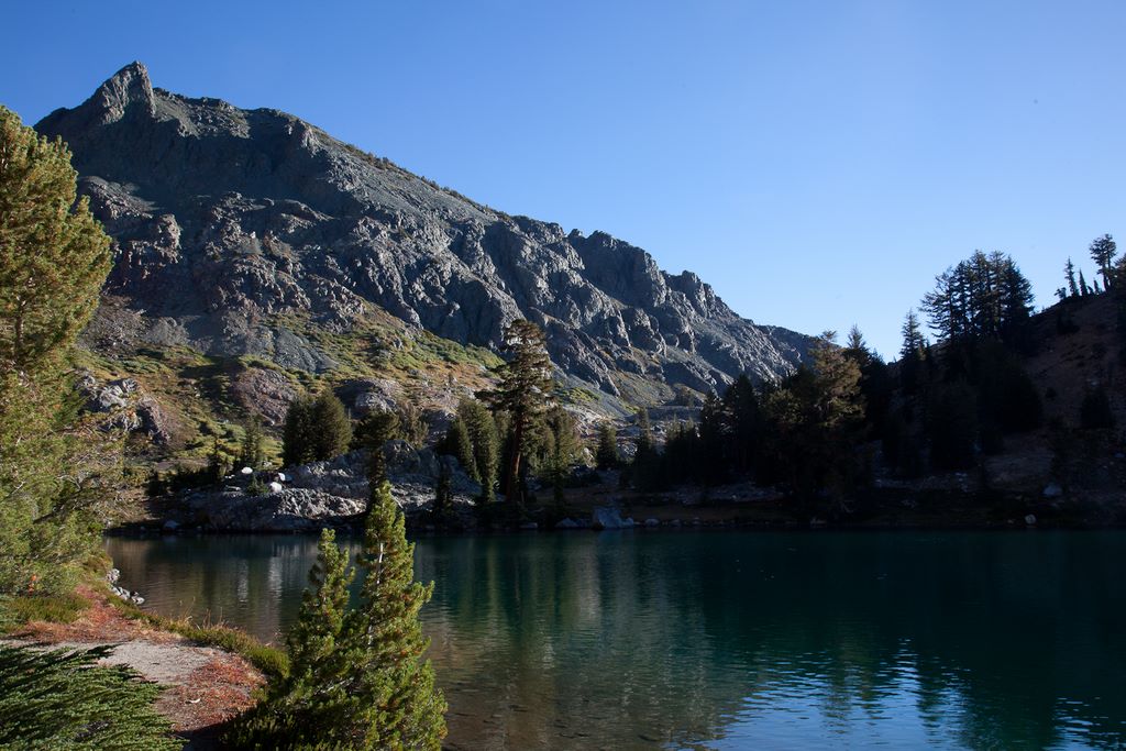 Lake was a beautiful blue-green.