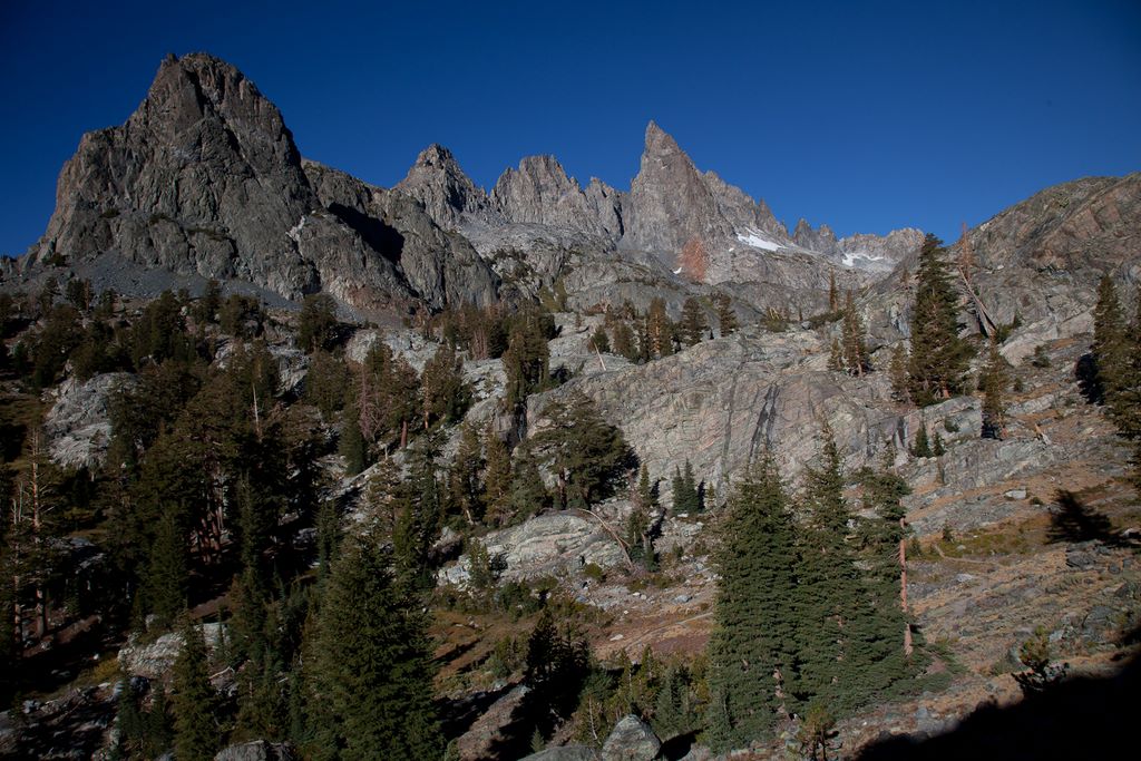 Looking back up at the Minarets.