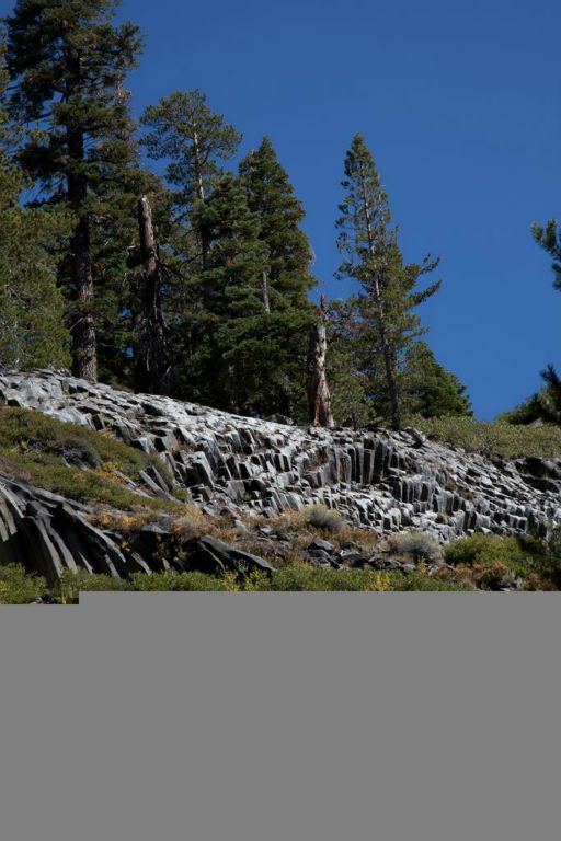 Tops of the basalt formation.