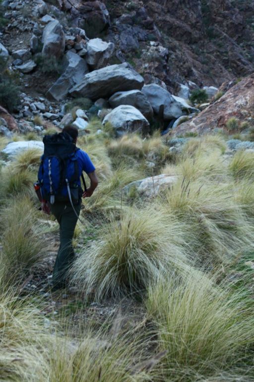 The trail was overgrown or difficult to find most of the time.