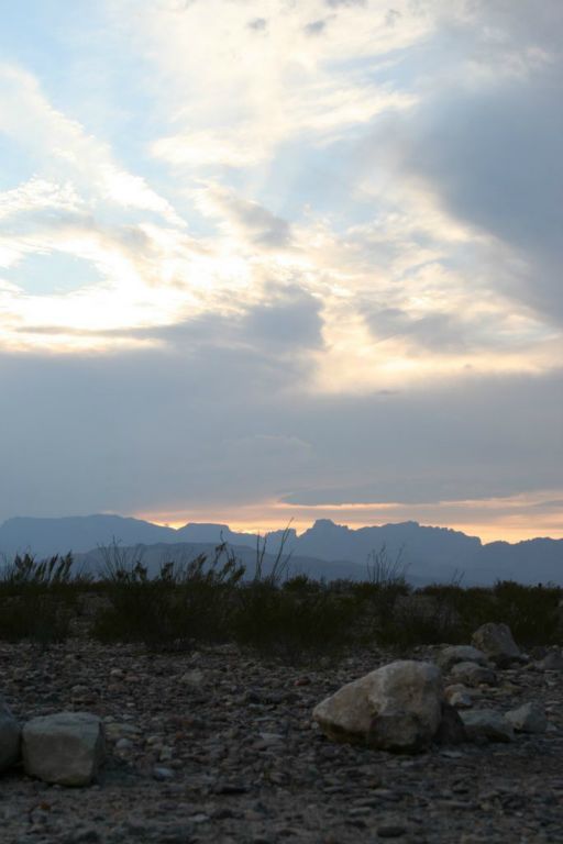 Sunset over the Chisos.