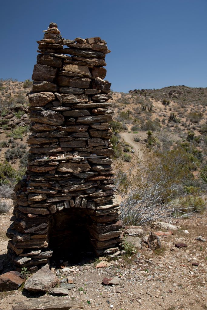 Random chimney in the desert. It used to be attached to a mine bunkhouse.