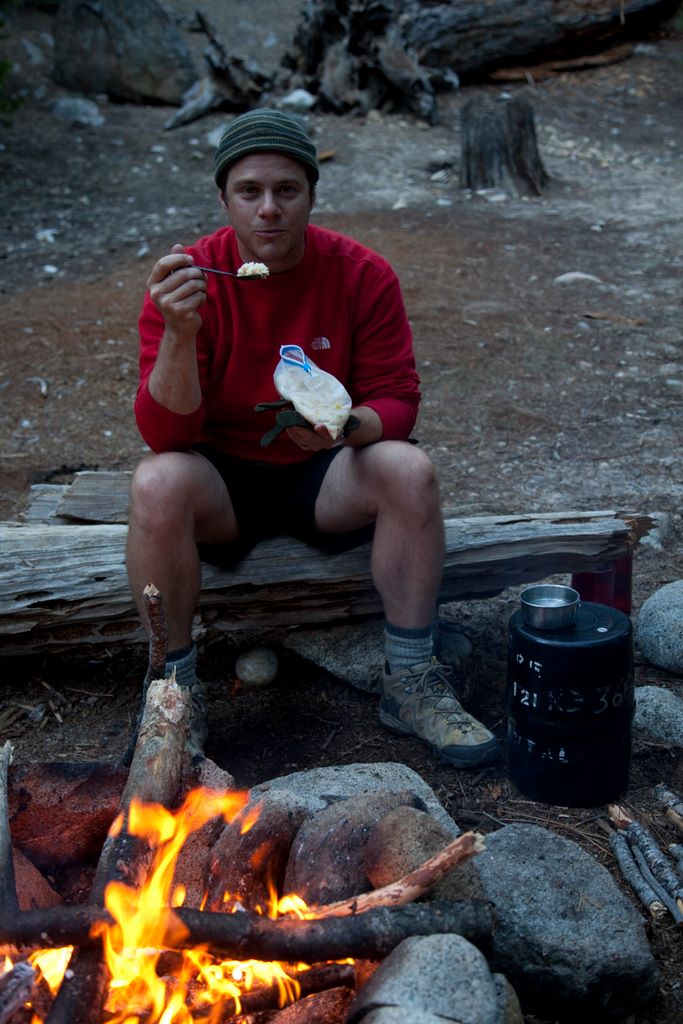 We made it to the Upper Paradise campsite and now its time to eat!