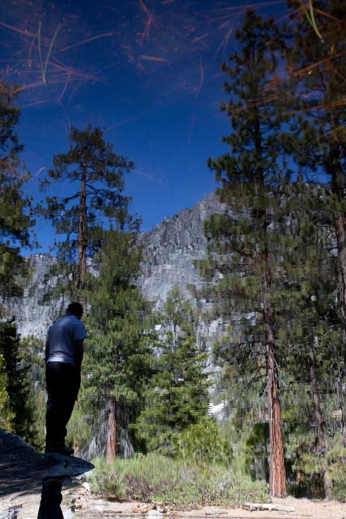 Reflection on a pond.