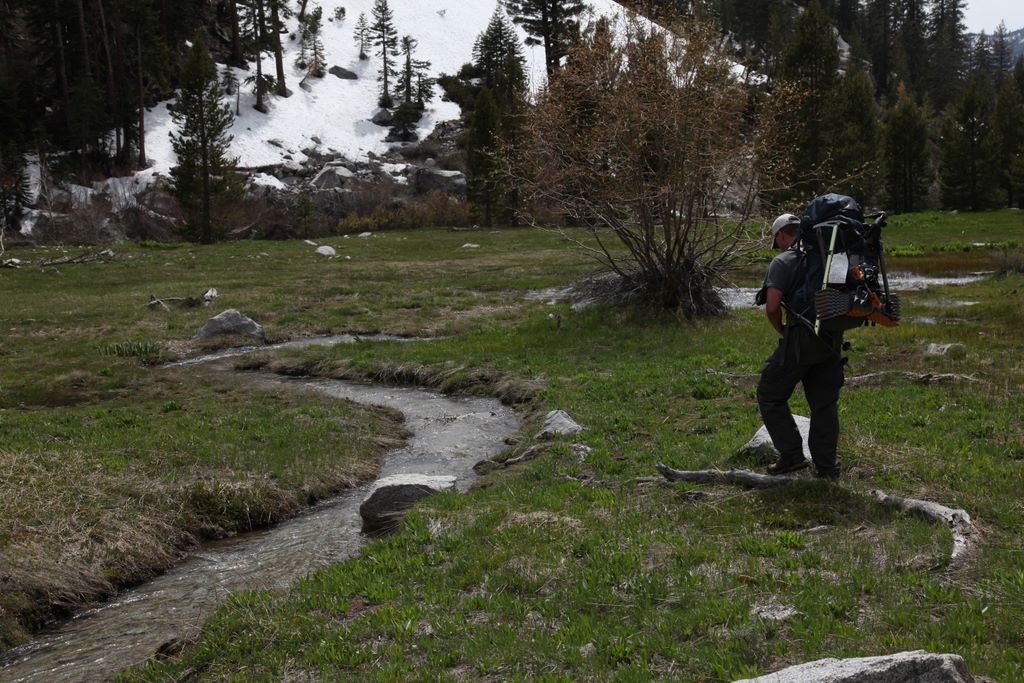 Snow melt overtook the trail