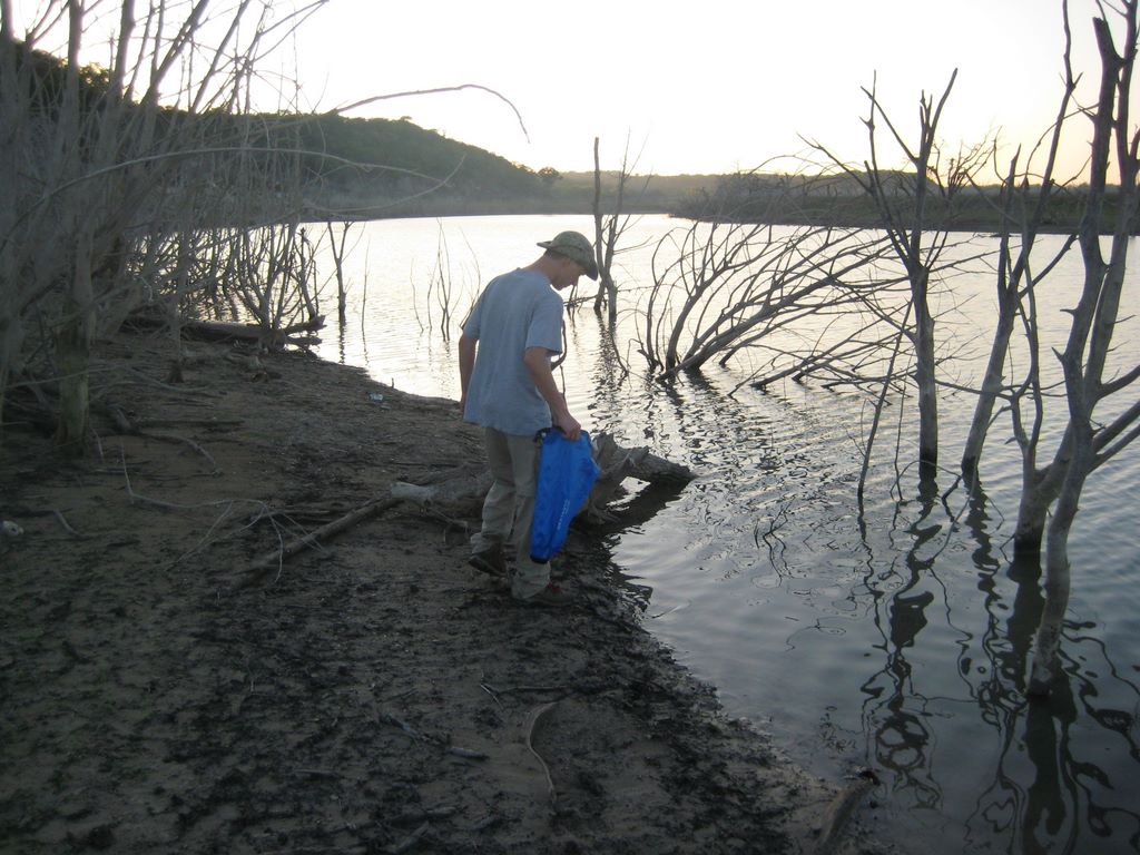 I think the normal water level would be over Dale's head.