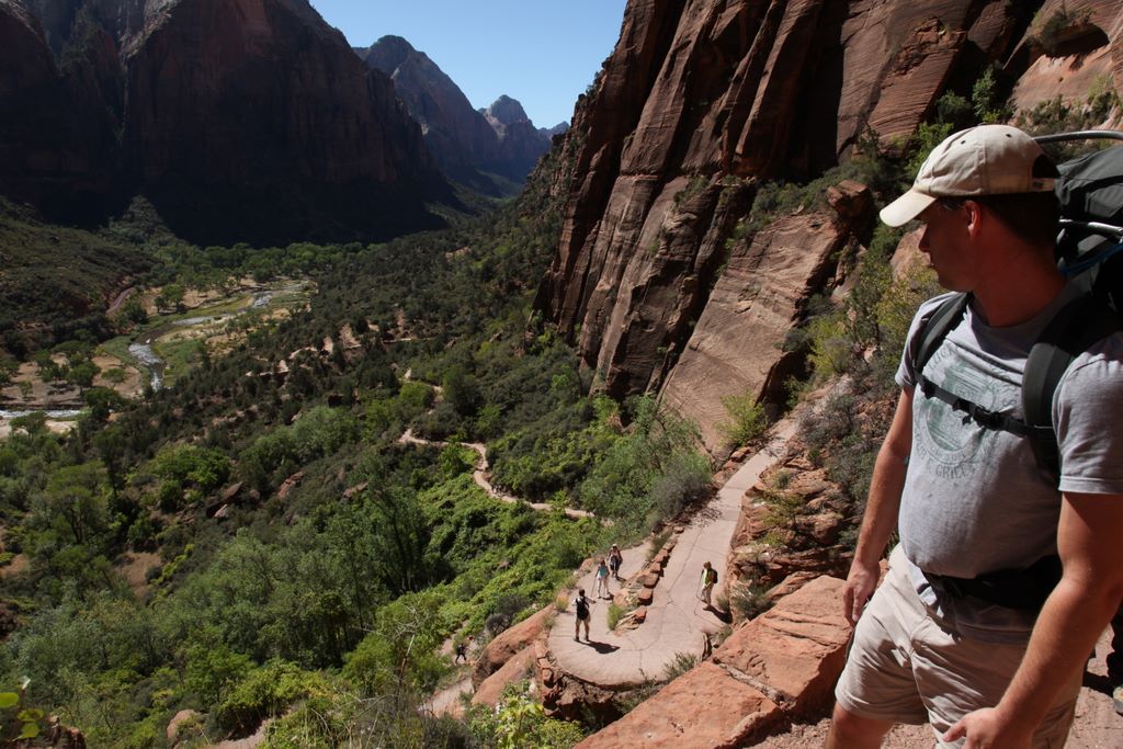 Heading up to Angel's Landing.